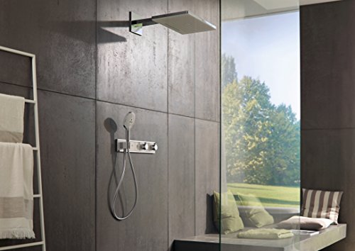 Hansgrohe 24007400 Rainmaker Select 460 ducha mural, 3 tipos de chorro, blanco/cromo