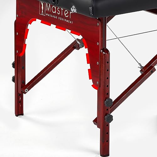 Master Massage Therma Top - Mesa de Masaje portátil Plegable (Madera, 71 cm)