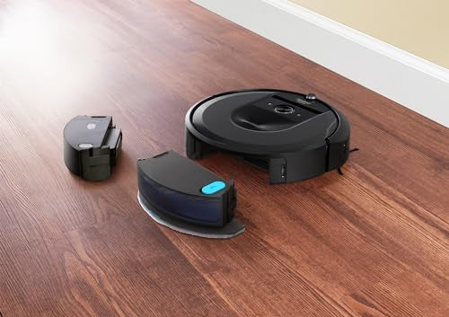 iRobot Roomba Combo i8 Robot Aspirador y Friegasuelos 2 en 1 Cepillos Goma antienredos Ideal Mascotas Mapeo avanzado y selección Zonas Navegación Inteligente Recarga y reanuda Control por Voz y App.