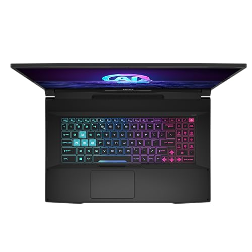 MSI Katana A17 AI B8VG-874XES - Ordenador portátil Gaming 17,3" QHD, 240Hz (AMD Ryzen 9 8945HS, 32GB RAM, 1TB SSD, RTX 4070, Free Dos) Black - Teclado QWERTY español