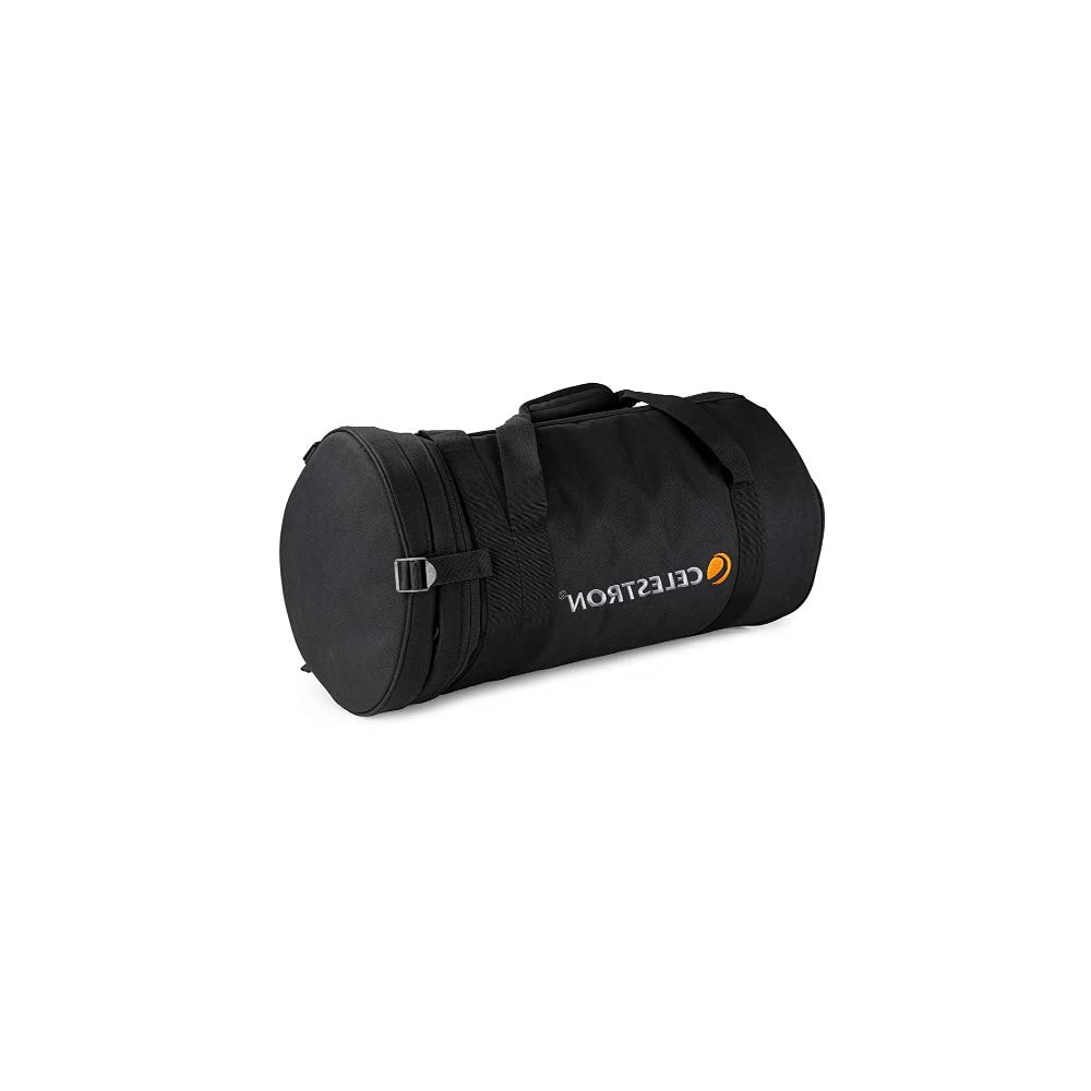 Celestron 94030 Bolsa para telescopio de 9,25” para Tubos ópticos Schmidt Cassegrain y EdgeHD – Estuche Duradero Resistente al Agua con Compartimentos Protectores, Bolsillo Accesorios y Correa, Negro
