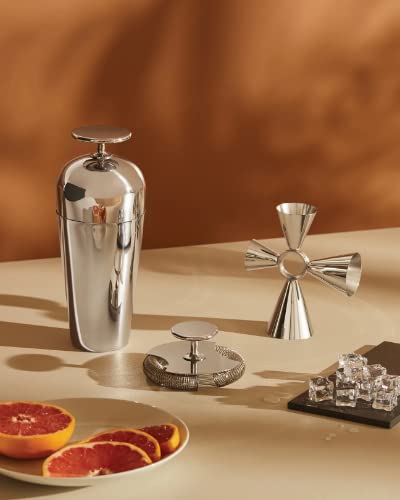 Alessi The Tending Box GIA26SET - Set de Coctelería con Coctelera Parisienne, Colador de Doble Barra, Quadri Combo Jigger, en Acero Inoxidable 18/10