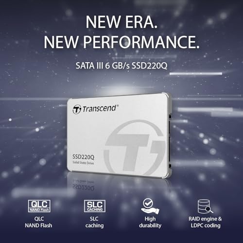 Transcend 2TB SSD220Q 2 TB 2.5 Pulgadas SATA III 6 GB/s Disco de Estado Sólido Interno QLC NAND TS2TSSD220Q