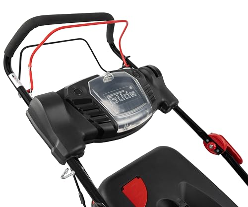 Güde Cortacésped Big Wheeler 554.3 R (Motor de 4 Tiempos 3,7/5,03 (kW/PS), Certificado GS, Ancho de Corte 55 cm, Saco recogedor de Hierba 65 l, Ajuste de Altura de Corte de 6 velocidades, tracción