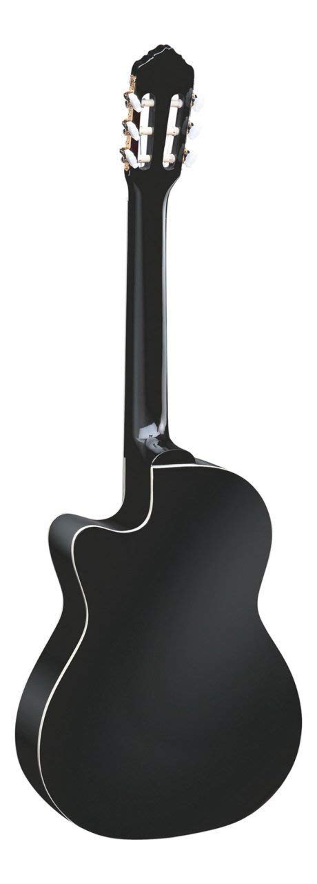 Ortega Classical Guitar Family Series Pro 44 Incluye funda, Caja fina, Mástil delgado BK Negro RCE145BK