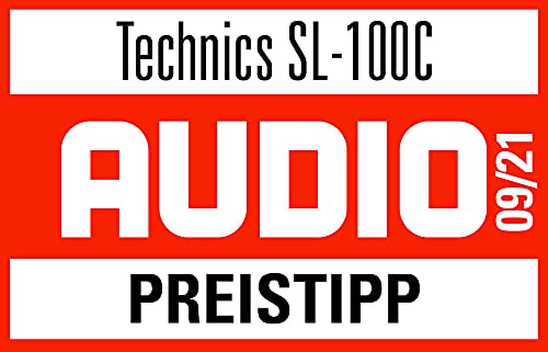 Technics SL-100 Tocadiscos Premium de Tracción Directa (Elevación Automática de la Aguja, Diseño Elegante y Clásico, Tocadiscos para DJ), Negro