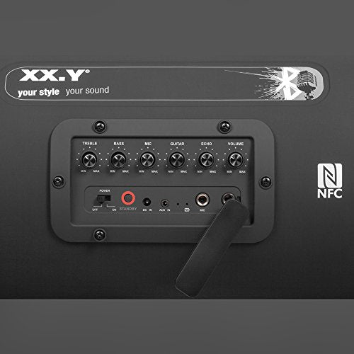 XX.Y P-127J - Altavoz portátil (Bluetooth, NFC), Negro