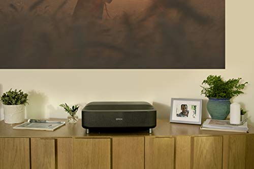 Epson EpiqVision Ultra EH-LS300B, TV Proyector Láser FullHD 1080p de UltraCorta Distancia con Android TV y Sonido by Yamaha