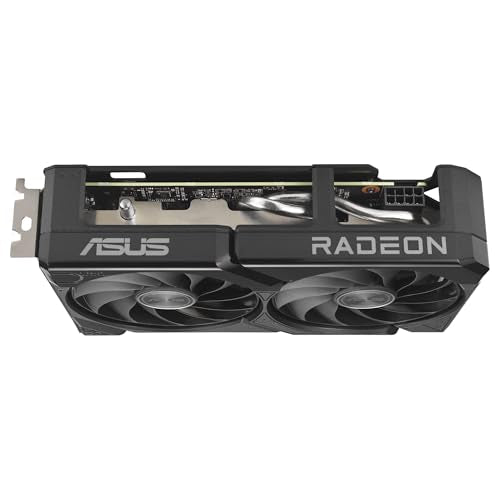 ASUS Dual Radeon RX 9060 XT 8 GB GDDR6, Tarjeta gráfica, PCIe 5.0, HDMI 2.1b, DisplayPort 2.1a, diseño de 2.5 Ranuras, diseño de Ventilador Axial-Tech, tecnología 0dB