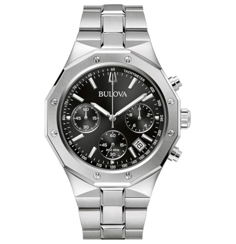 Bulova Reloj Cronógrafo para para Hombre de Cuarzo con Correa en Acero Inoxidable 96B410