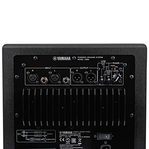 Yamaha HS8S - PA, Subgrave autoamplificado para DJs, productores y artistas, en negro