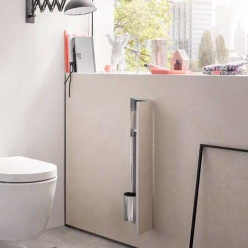 Emco asis Plus-Módulo de Inodoro Empotrado, 658 mm, Tope de Puerta Derecha, Aluminio, Papel Lateral