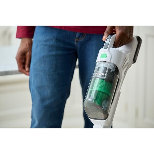 BLACK+DECKER Aspiradora Escoba Reviva 4 en 1, Sin Cable, 18V,Batería Extraíble de 2Ah, REVSV18D1-QW