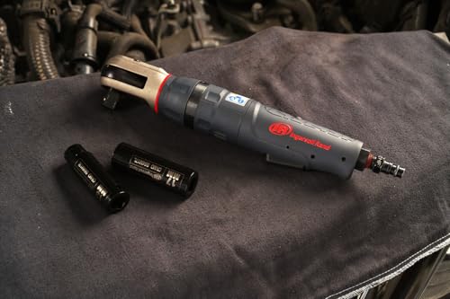 Ingersoll-Rand 1105MAX-D3 Llave de Carraca Neumática de 3/8", Mini Herramienta Neumática con Torsión de 41 Nm, 300 rpm, Gris.
