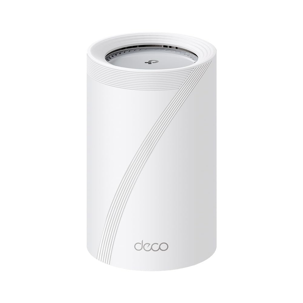 TP-Link WiFi 7 Deco BE65 Pro Mesh WiFi, BE 9300Mbps Tri-Band, Canales 320MHz, 2 Puertos 5Gbps, Puerto 2,5Gbps, Alexa, HomeShield, MLO, Funciona con Cualquier ISP y módem, 4 Antenas internas, 1pack