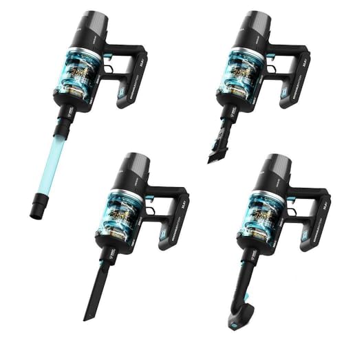 Cecotec Aspiradora sin Cable Escoba Vertical Conga Rockstar 9500 Lunar Pet Flex. 780W, 300aW, Potencia de Succión 30kPa, Autonomía 90mins, Cepillo Hairless, 4 Modos: Eco, Medio, Cepillo Mascotas