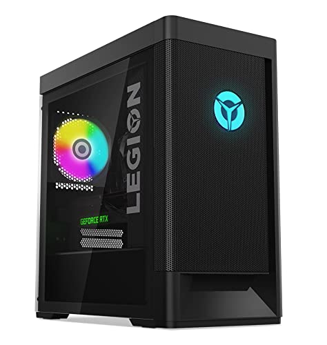 Lenovo Legion T5 Gen 7 - Ordenador de Sobremesa Gaming (Intel Core i5-12400F, 16GB RAM, 1TB SSD, NVIDIA GeForce RTX 3060-12GB, Windows 11 Home) Negro - Teclado QWERTY Español