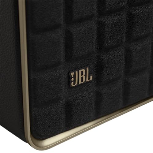 JBL Authentics 500, altavoz inteligente conectado de alta fidelidad, con WiFi, Bluetooth y asistente de voz, Dolby Atmos, diseño retro, negro