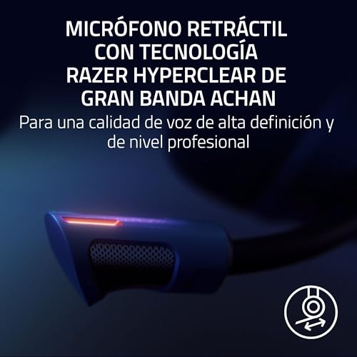 Razer Kraken V4 Pro - Auriculares inalámbricos para Juegos con Centro de Control - Háptica Razer Sensa HD (Controladores Triforce de 40mm, Razer HyperSpeed & Bluetooth, THX Spatial Audio) Negro