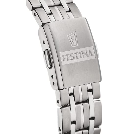 Reloj FESTINA para Hombre F20466/2 Calendario Titanium Caja de Titanio Titanio Correa de Titanio Gris