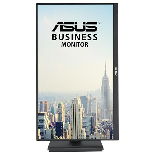 ASUS VA24DQFS Monitor profesional de 24 Pulgadas, IPS, Full HD, sin marco, 100 Hz, Adaptive-Sync, MPRT de 1 ms, HDMI, DisplayPort, VGA, luz azul baja, antiparpadeo, diseño ergonómico, montaje en pared