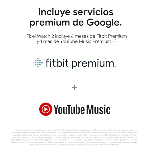Google Pixel Watch 2 con Fitbit y Google - Control de frecuencia cardiaca, gestión del estrés y seguridad - Smartwatch Android - Caja de aluminio en tono plata - Correa deportiva en porcelana - Wi-Fi