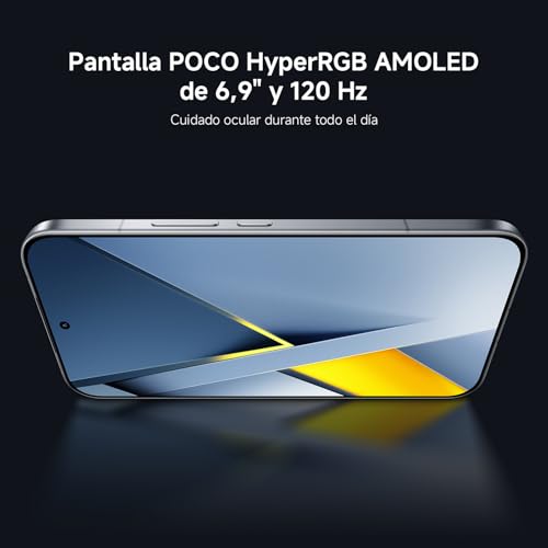 XIAOMI POCO F8 Ultra - Smartphone de 16+512GB, Pantalla AMOLED de 6,85” 120Hz, Snapdragon 8 Elite Gen 5, Carga Hypercharge 100W e inalámbrica 50W, Cargador no Incluido, Azul Denim (Versión ES)