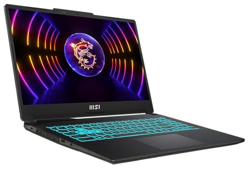 MSI Cyborg 15 - Ordenador portátil para Juegos, 15,6", Full HD 144Hz, Intel Core i5-13420H, NVIDIA GeForce RTX 4050, 16GB DDR5, SSD 512GB, Windows 11 Home, Teclado QWERTZ, A13VE-863, Negro