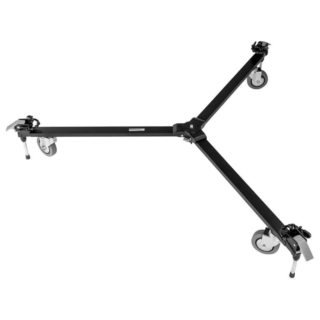 Manfrotto 127 Basic Dolly - Pies para monopies, Negro