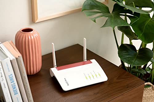 AVM FRITZ!Box 6850 5G International - Modem Router LTE, Ranura SIM, Wi-Fi AC hasta 1.300 Mbps (866 Mbps en 5 GHz y 400 Mbps en 2,4 GHz), 4 x Gigabit LAN, DECT, USB 3.0, Interfaz en Español