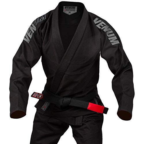 Venum Contender Evo Kimono De Jiu Jitsu Brasileño/Bjj Gi, Unisex adulto, Negro, A1.5