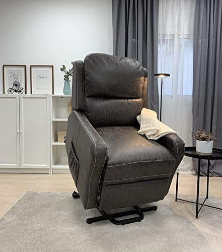 Astan Hogar Sillón Relax con Función Auto-Ayuda (Levanta Personas), Reclinación Eléctrica, Masaje Y Termoterapia, Modelo Zima Lift Up AH-AR10200ST