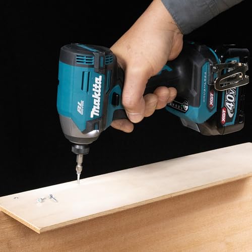 Makita TD003GA202 - Atornillador de impacto inalámbrico (40 V, máx. 2,0 Ah, 2 baterías y cargador)