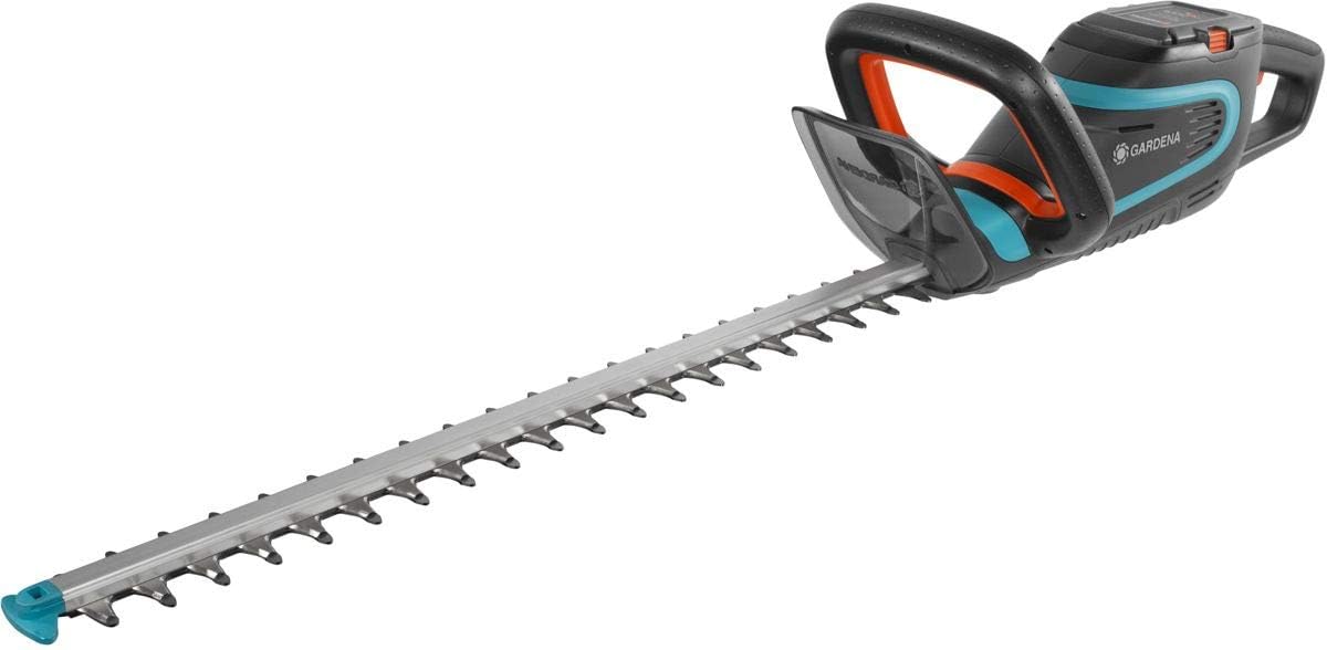 Gardena PowerCut Li-40/60 - Cortasetos con batería (60 cm de longitud, mango ergonómico, protección contra golpes, teclado intuitivo, sin batería ni cargador (9860-55)