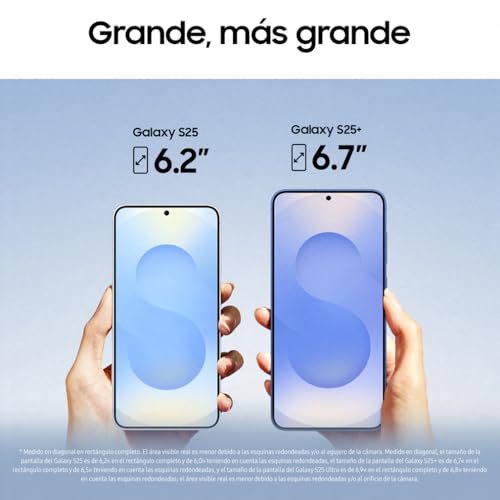 Samsung Galaxy S25+ 512GB Teléfono Móvil con IA, Galaxy AI, 12GB RAM, Cámara 50MP, Dual SIM, IP68, Garantía del Fabricante 3 Años + 1 Año Extra, Color Menta (Versión Española)