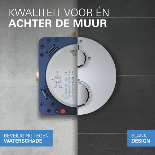 GROHE Precision Vitalio Start 250 Sistema de ducha (caja de instalación universal, set de ducha mural, teleducha), Cromo 34883000