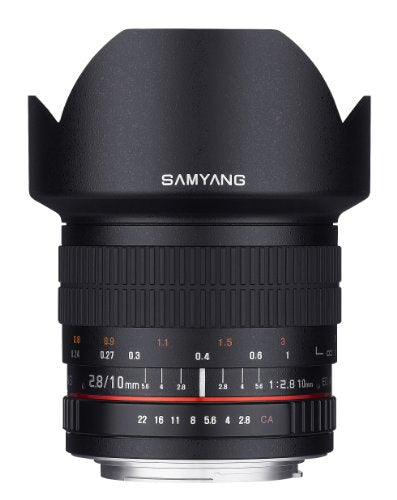 Samyang – Objetivo de 10 mm F2.8 ED como NCS CS Ultra Gran Angular Lente para Pentax K y Samsung K para cámaras réflex Digitales (sy10 m-p)