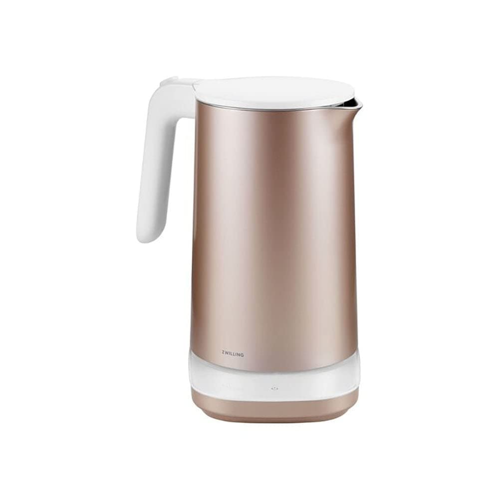 ZWILLING ENFINIGY Hervidor de agua Pro con ajuste de temperatura, Filtro antical de acero inoxidable y función mantener en caliente, 1850 W, 1,5 l, Rosa
