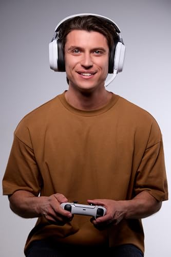 Turtle Beach Stealth 700 Blanco Playstation Auriculares de Juego Inalámbricos con 80hr Batería, Altavoces de 60 mm, Transmisores Duales y Bluetooth para PS5, PS4, PC y móviles
