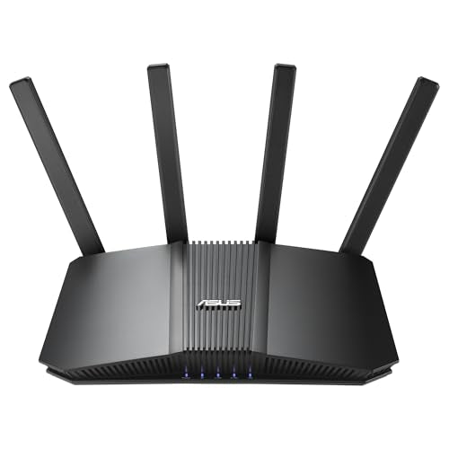 ASUS RT-BE58U - Router Extensible WiFi 7 AiMesh, 4K-QAM, MLO, WAN/LAN 2,5G con detección por IA, Cuatro Puertos 1G, Seguridad de Red Comercial, Control Parental, IoT, Red Infantil, VPN