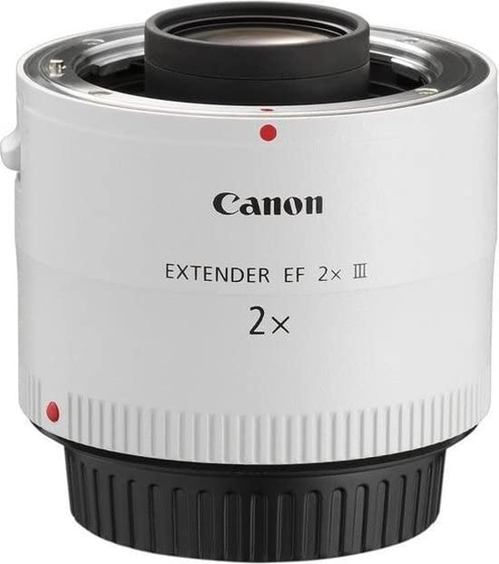 Canon EF 2x III - Adaptador para objetivos de cámaras Canon EF, color blanco