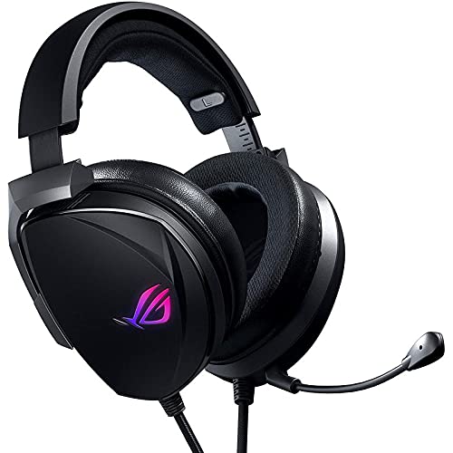 ASUS ROG Theta 7.1 USB-C Auriculares Gaming (Sonido Envolvente 7.1, Cancelación de Ruido AI, PC, PS4, Nintendo Switch, Aura RGB), Negro