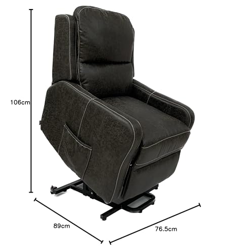 Astan Hogar Sillón Relax con Función Auto-Ayuda (Levanta Personas), Reclinación Eléctrica, Masaje Y Termoterapia, Modelo Zima Lift Up AH-AR10200ST