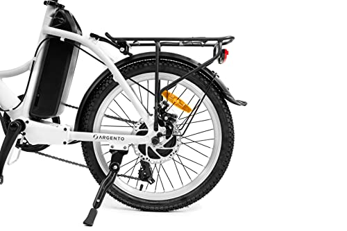Argento Piuma E-Bici, Adultos Unisex, Plateado, Única Talla