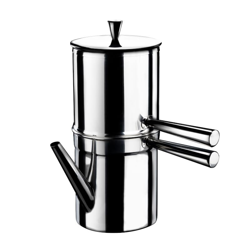 ILSA - Cafetera napolitana, inducción, acero inoxidable 18/10, tazas 9