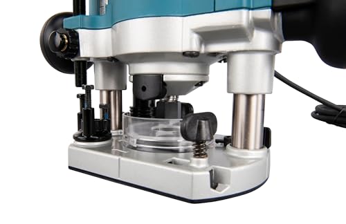 Makita RP1111CJFA - Fresadora (1100 W, incluye D-53556, 12 piezas en MAKPAC, color azul)