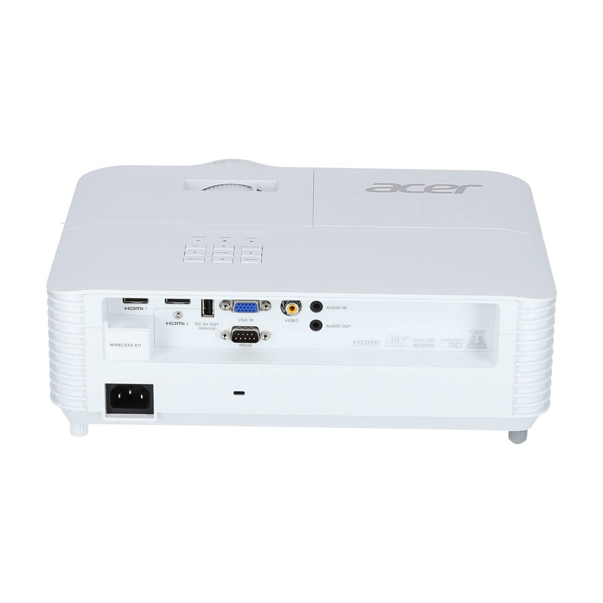 Acer H6518STi - Proyector DLP de Corta Distancia (Full HD, 1920 x 1080 píxeles, 3500 lúmenes ANSI, Contraste 10.000:1, 3D Ready, HDMI (HDCP), Audio, Keystone) Cine en casa