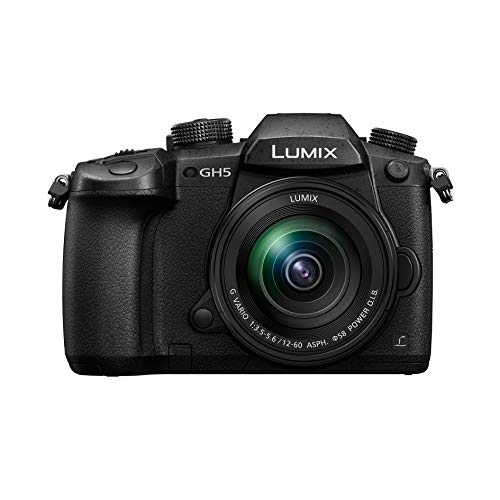 Panasonic Lumix GH5M | Cámara Híbrida Expert + Lente Lumix 12-60mm (Sensor 4/3 20MP, Doble Stab., Visor OLED, 4K60p/C4K24p 4:2:2 10bit, Tropicalizado) Negro - Versión Francesa