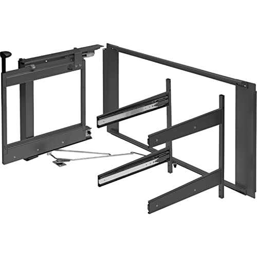 PEKA 300.0580.43 Libell Magic Corner Comfort, dirección Derecha Softstop KB 900 mm, Acero Antracita, Plata