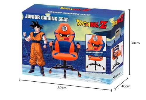 Subsonic, Silla Gaming Junior de Dragon Ball, Poliuretano, Naranja